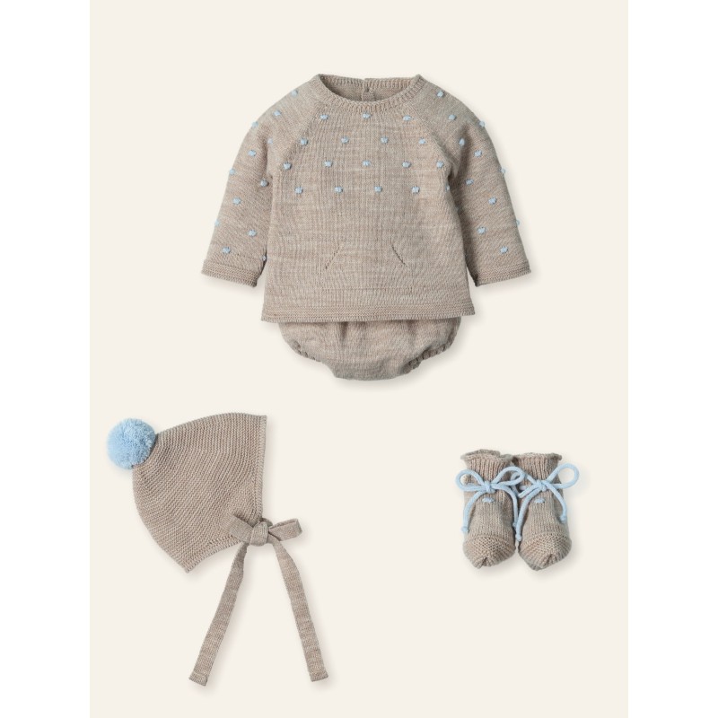 Conjunto corto pompom y bodoques