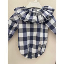 Pelele cuadros volantes