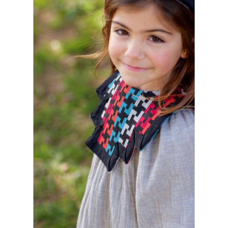 Vestido jacquard niña