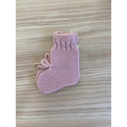 Botita trenza lana