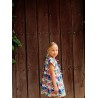 Vestido estampado niña con adornos de lazo en el pecho  Colección primavera-verano 2025 de la marca española José Varón