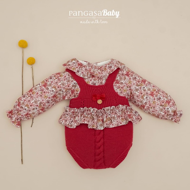 Conjunto peto flores