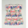 Vestido estampado niña con adornos de lazo en el pecho  Colección primavera-verano 2025 de la marca española José Varón