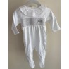 pijama  cuello bebe moña