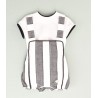 Conjunto rayas negras y blancas bebe 2p  Colección primavera-verano 2025 de la marca española José Varón