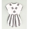 Conjunto rayas negras y blancas bebe 2p  Colección primavera-verano 2025 de la marca española José Varón