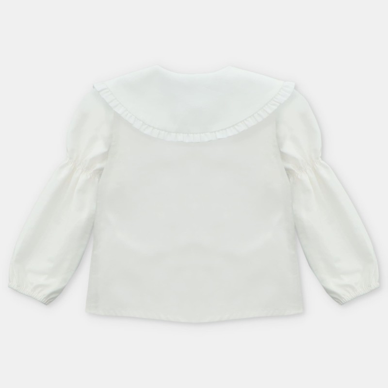Blusa tela cuello niña