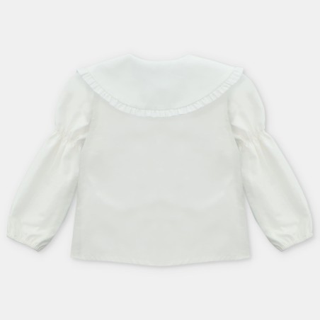 Blusa tela cuello niña