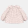 Blusa tela cuadros niña