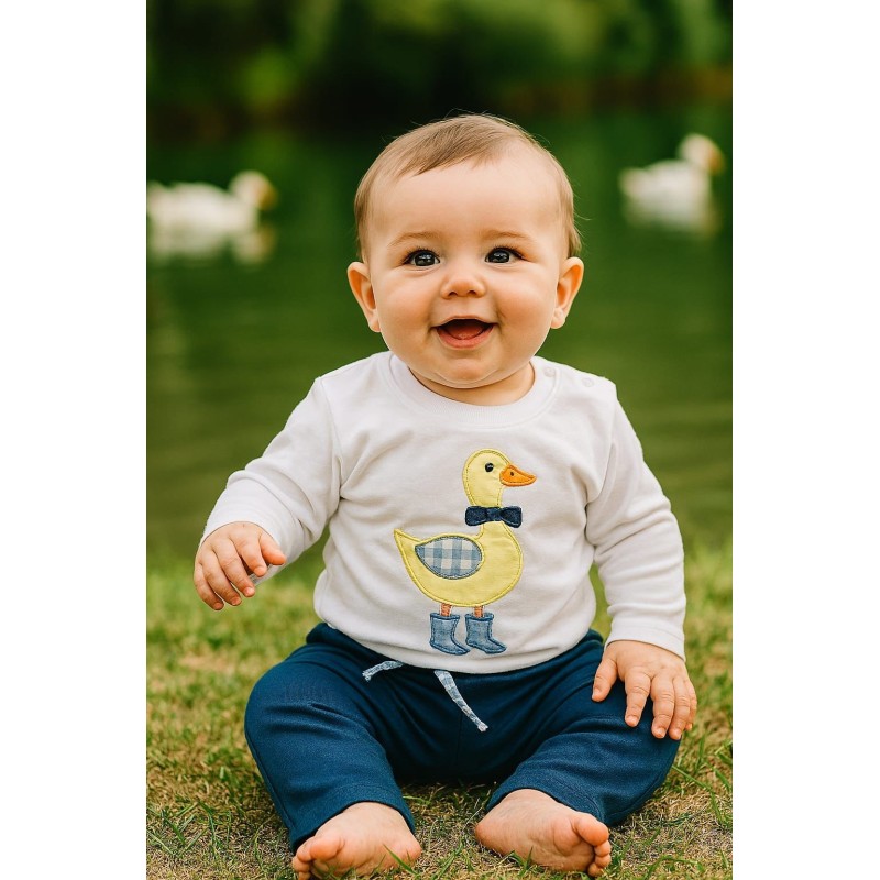 Chandal pato con botas niño