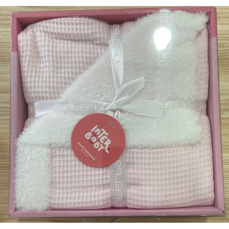 Manta nido de abeja + borreguillo