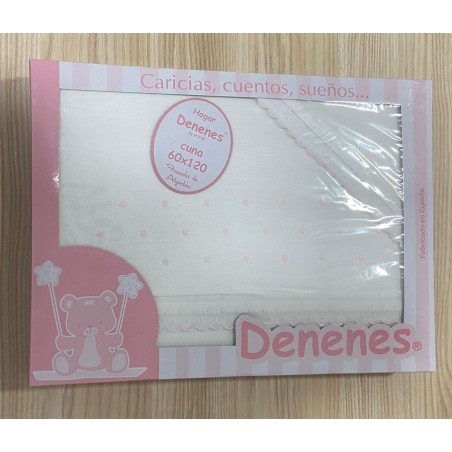 Sabana franela cuna topos rosa