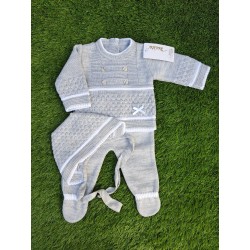 Conjunto polaina gris 3 p