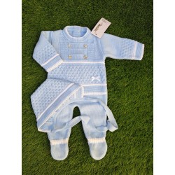 Conjunto polaina celeste 3 p