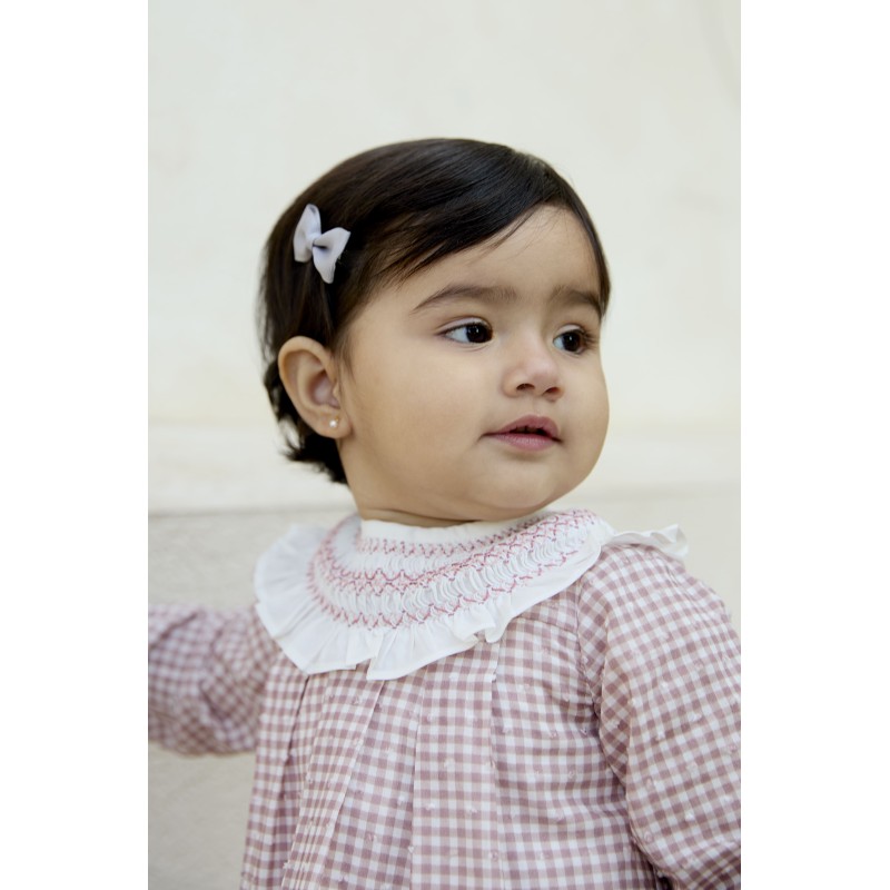 Jesusito vichy rosa cuello  ingles de la marca española Martin Aranda