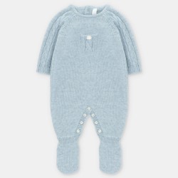 Pelele azul trenzado