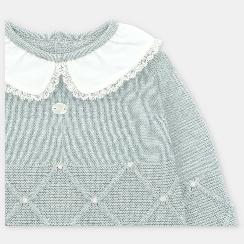 Conjunto polaina punto niña