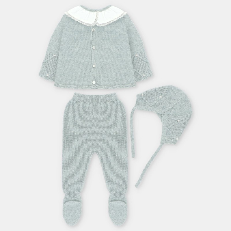 Conjunto polaina punto niña