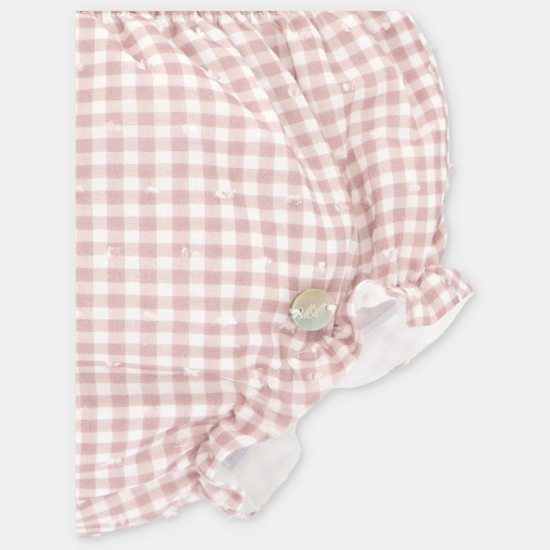 Braguita tela cuadros niña