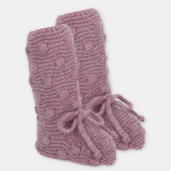 Patucos punto morado