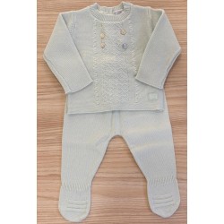 Conjunto polainas verde hilo