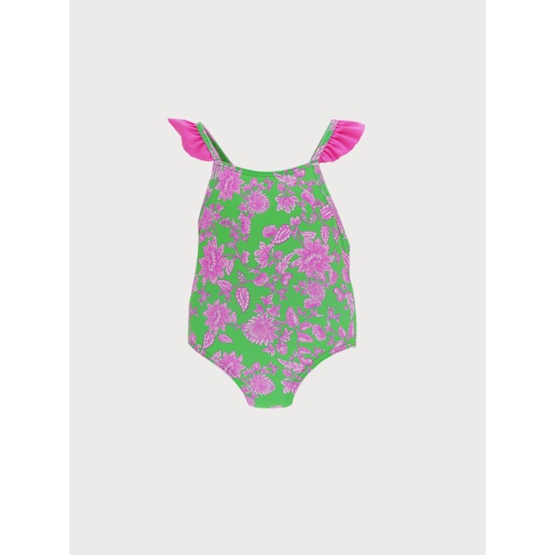 Bañador bebe fam. cachemir verde y rosa  Colección primavera-verano 2025