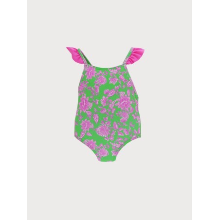 Bañador bebe fam. cachemir verde y rosa  Colección primavera-verano 2025