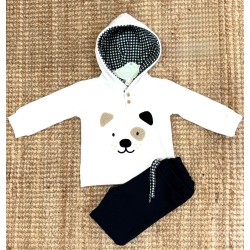 Chandal perro blanco