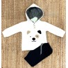 Chandal perro blanco