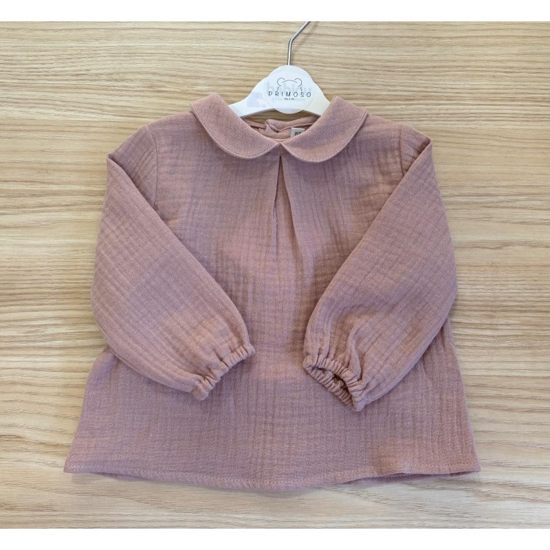 Blusa maquillaje cuello bebe