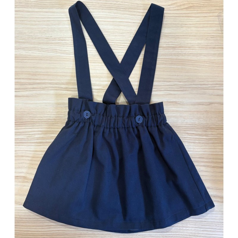 Falda tirantes azul marino