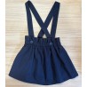 Falda tirantes azul marino