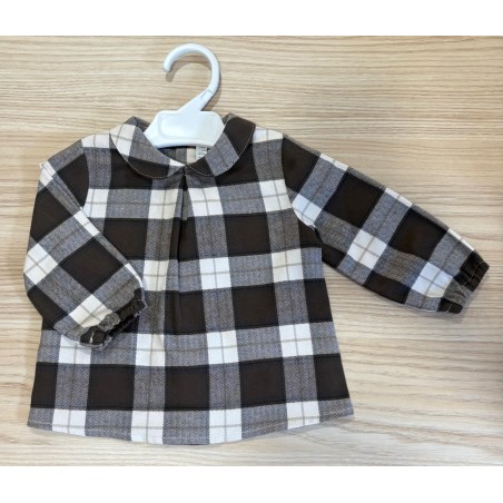 Blusa bebe cuadros