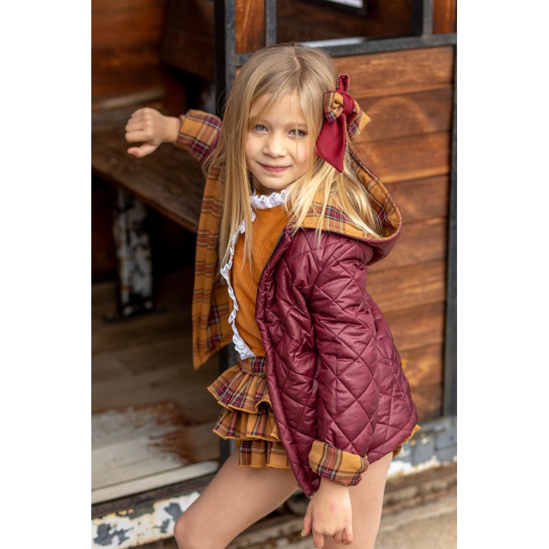 Abrigo unisex eva granate de la marca española Boetie