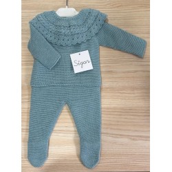 Conjunto polainas punto menta