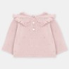 Jersey punto niña cuello bordado