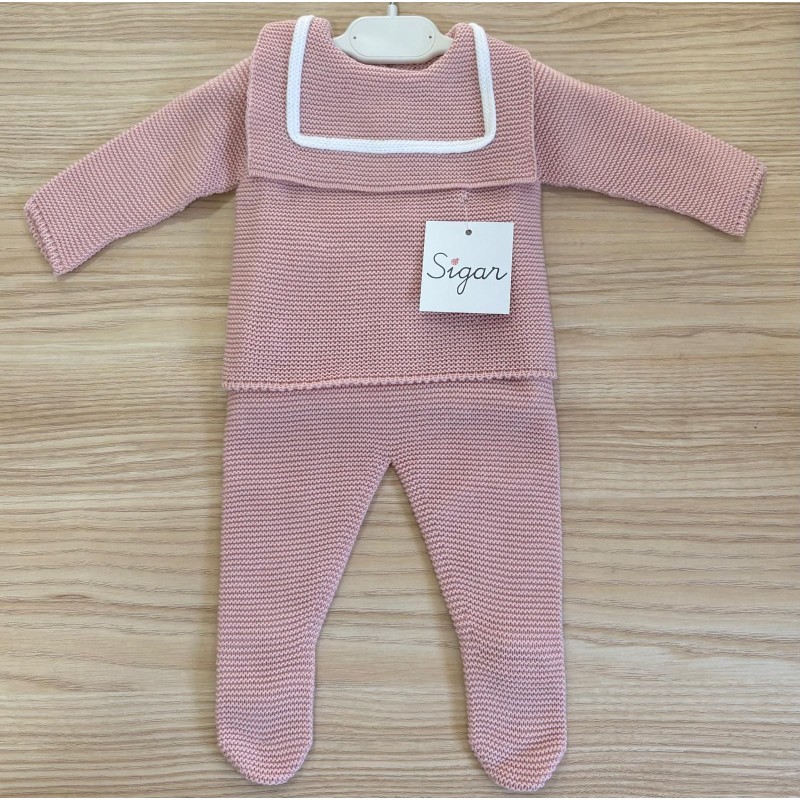 Conjunto dos piezas polaina con baberola línea