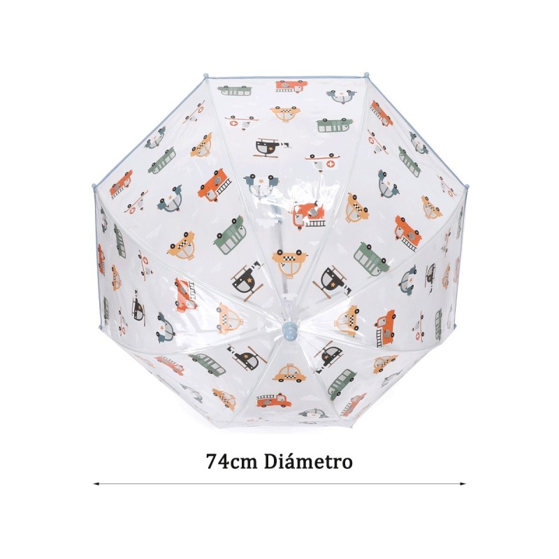 Paraguas transparente city cars Tutete