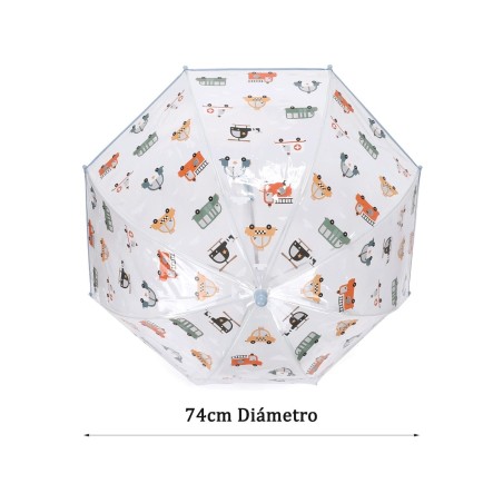 Paraguas transparente city cars Tutete