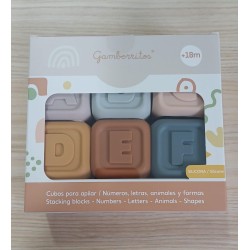 Juguete apilable silicona