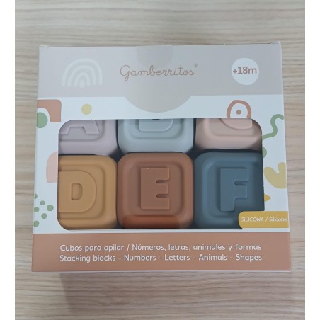 Juguete apilable silicona