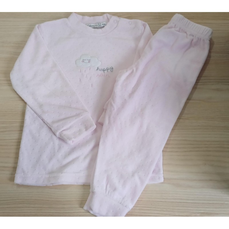Pijama nube 2 piezas rosa