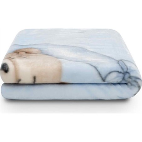 Manta cuna 110 x 140 cm osito soñador