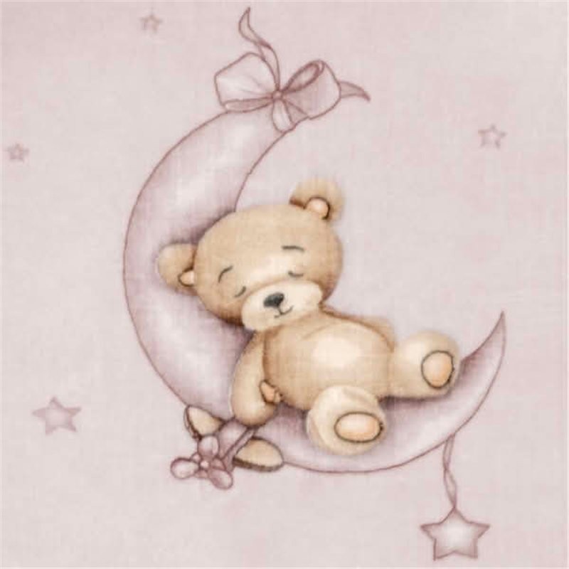 Manta cuna 110 x 140 cm osito soñador