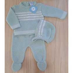 Conjunto polaina 3 piezas verde agua