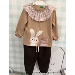 chandal cuello osito-conejo marron-camel