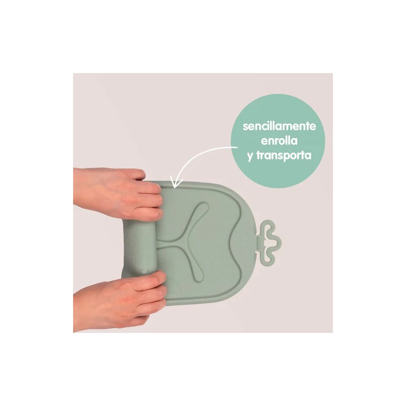 Bandeja de silicona Roll + Go con cuchara