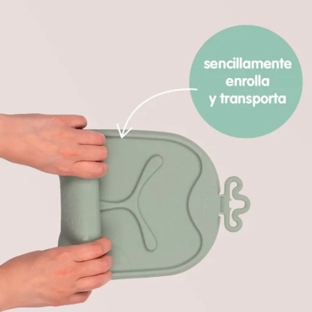 Bandeja de silicona Roll + Go con cuchara