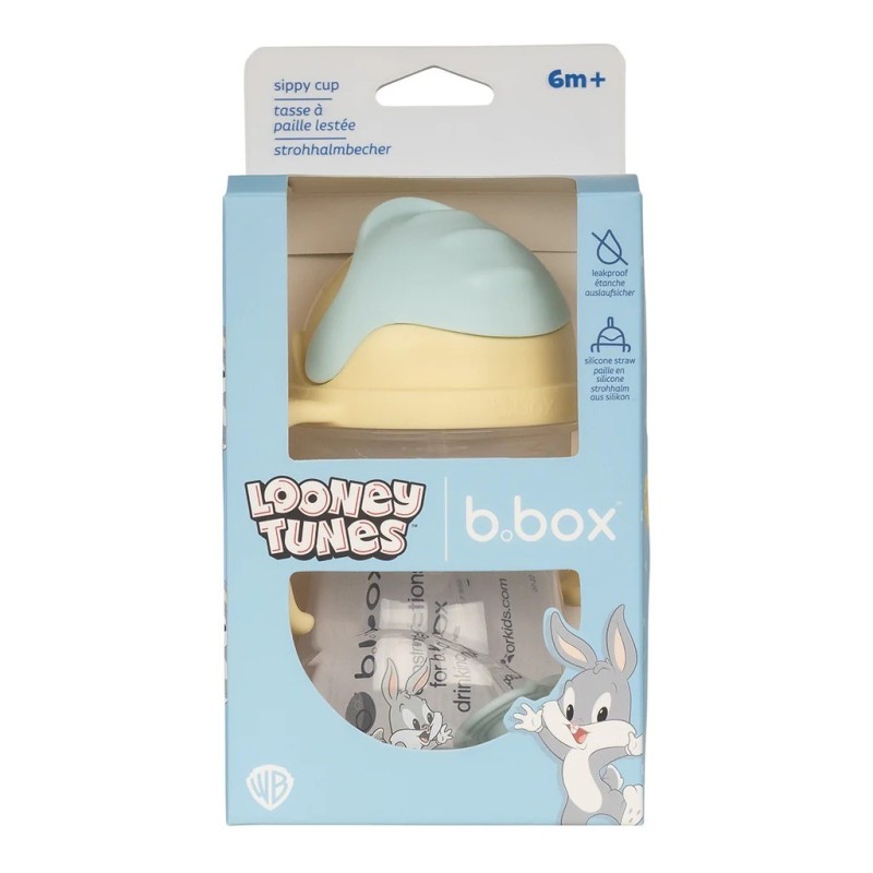 Taza con pajita flexible con pesa - Looney Tunes