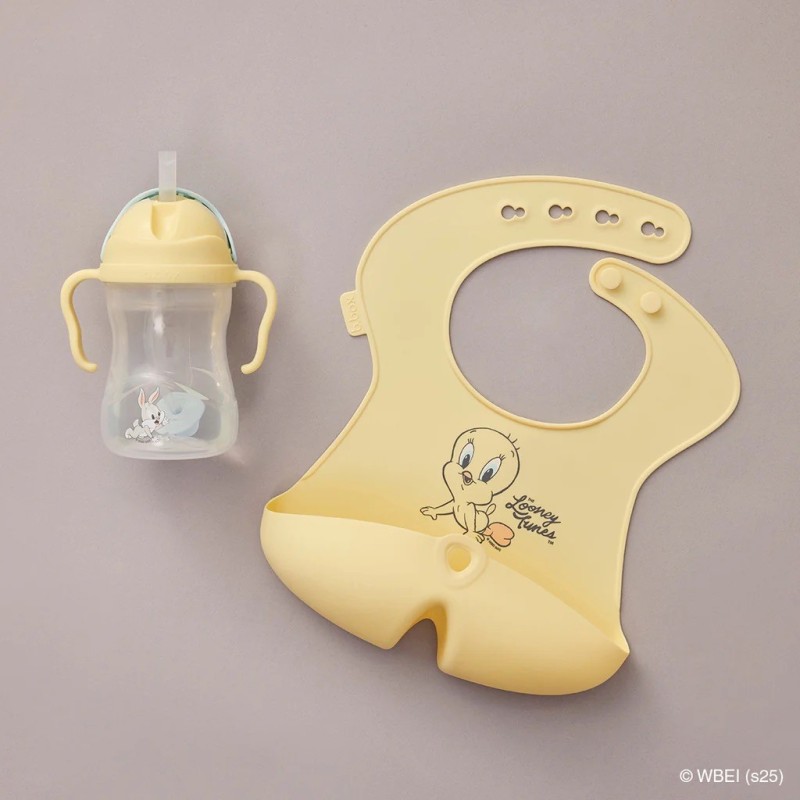 Taza con pajita flexible con pesa - Looney Tunes